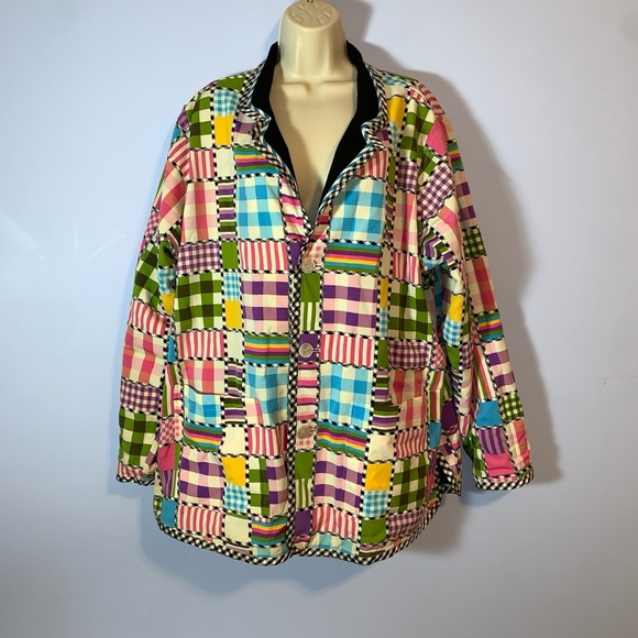 KOOS van den Akker colorful patchwork reversible blazer Jacket KOOS of course 1x - Picture 1 of 9